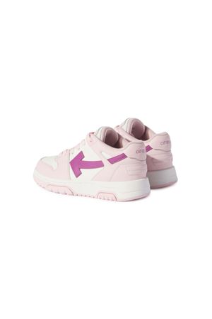 sneakers in pelle rosa OFF WHITE KIDS | OGIA007F24LEA001013C